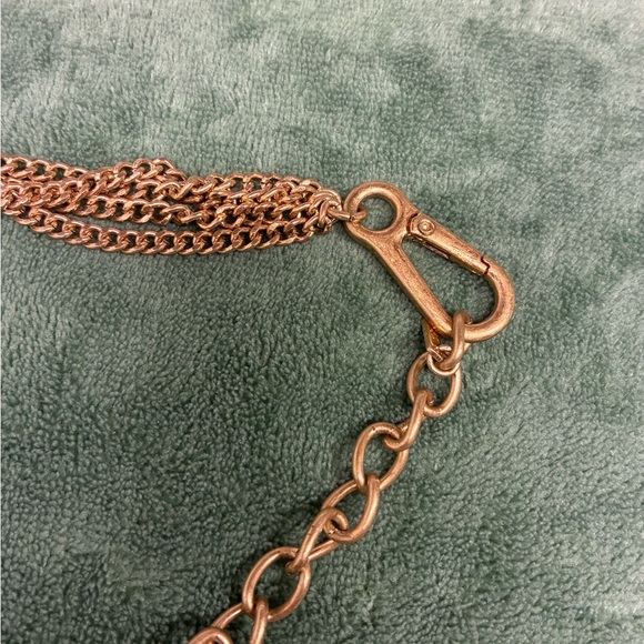NWOT. Zara Golden Metal Link Belt with Charms. main image 4